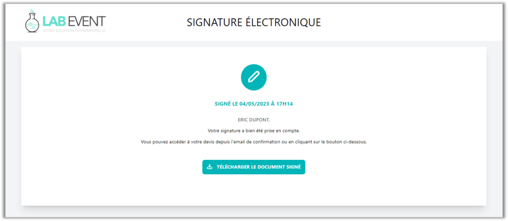 signature électronique