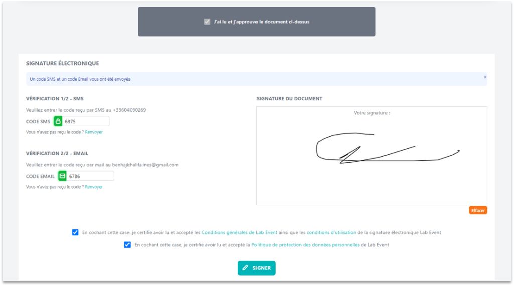 signature électronique