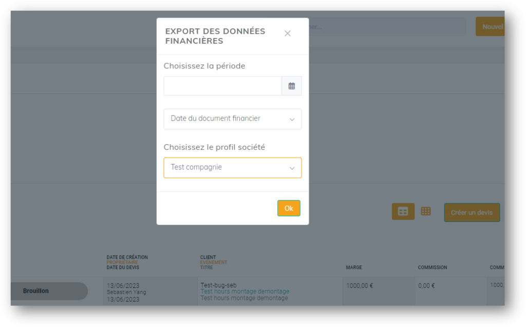 Export des données financières, maitrisez votre marge avec lab event