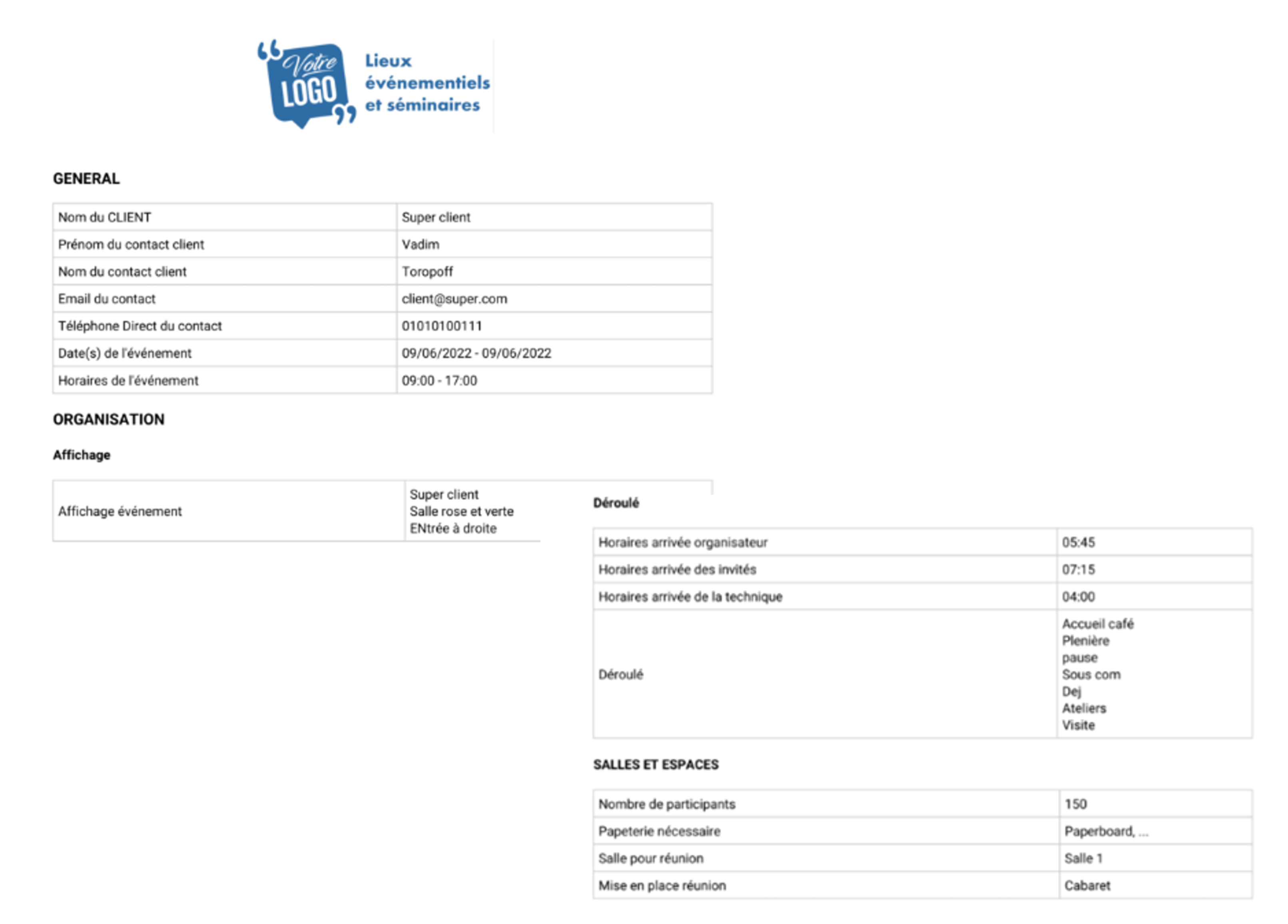 fiche de mission