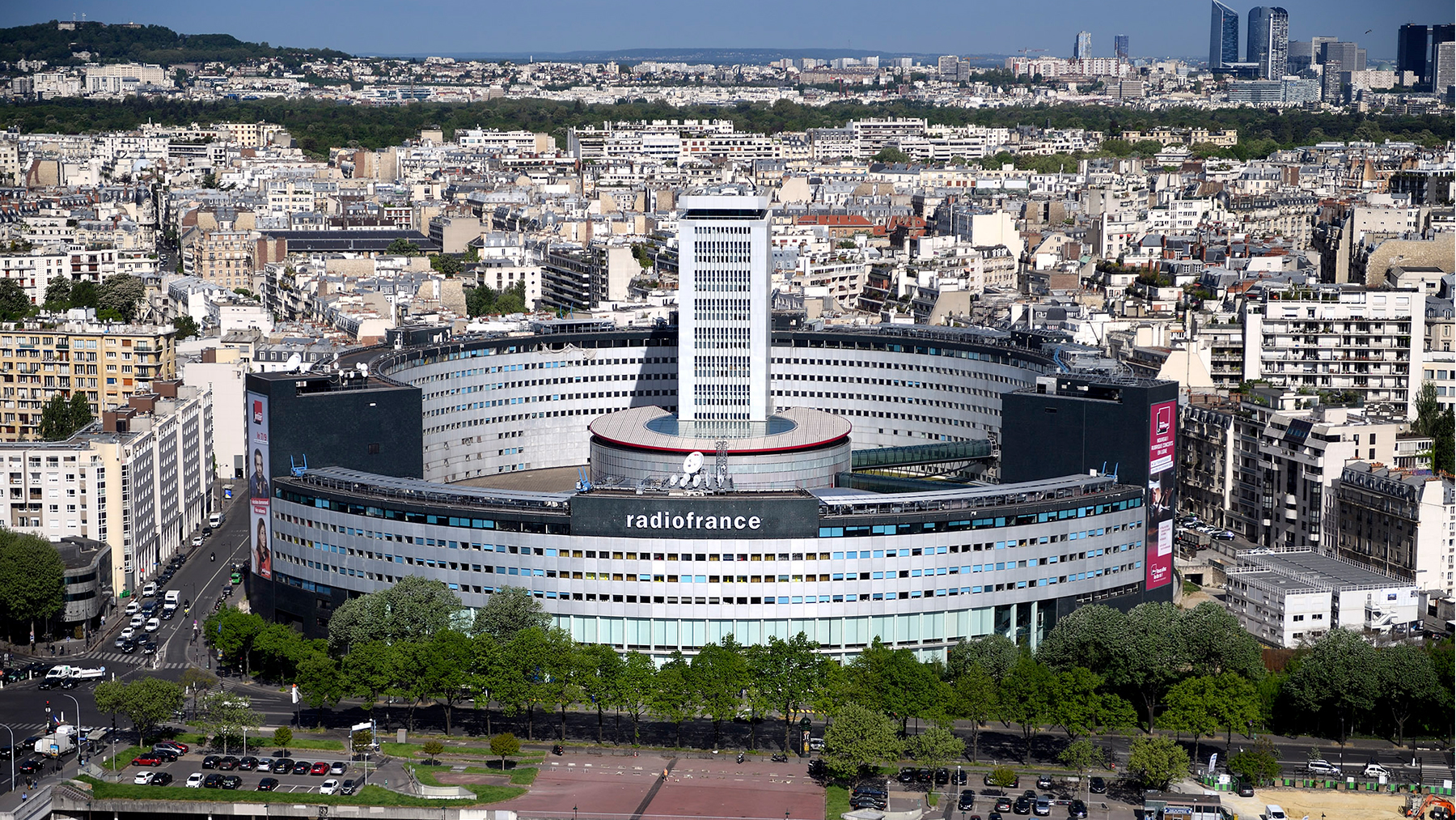 Maison de radio france vue front de seine