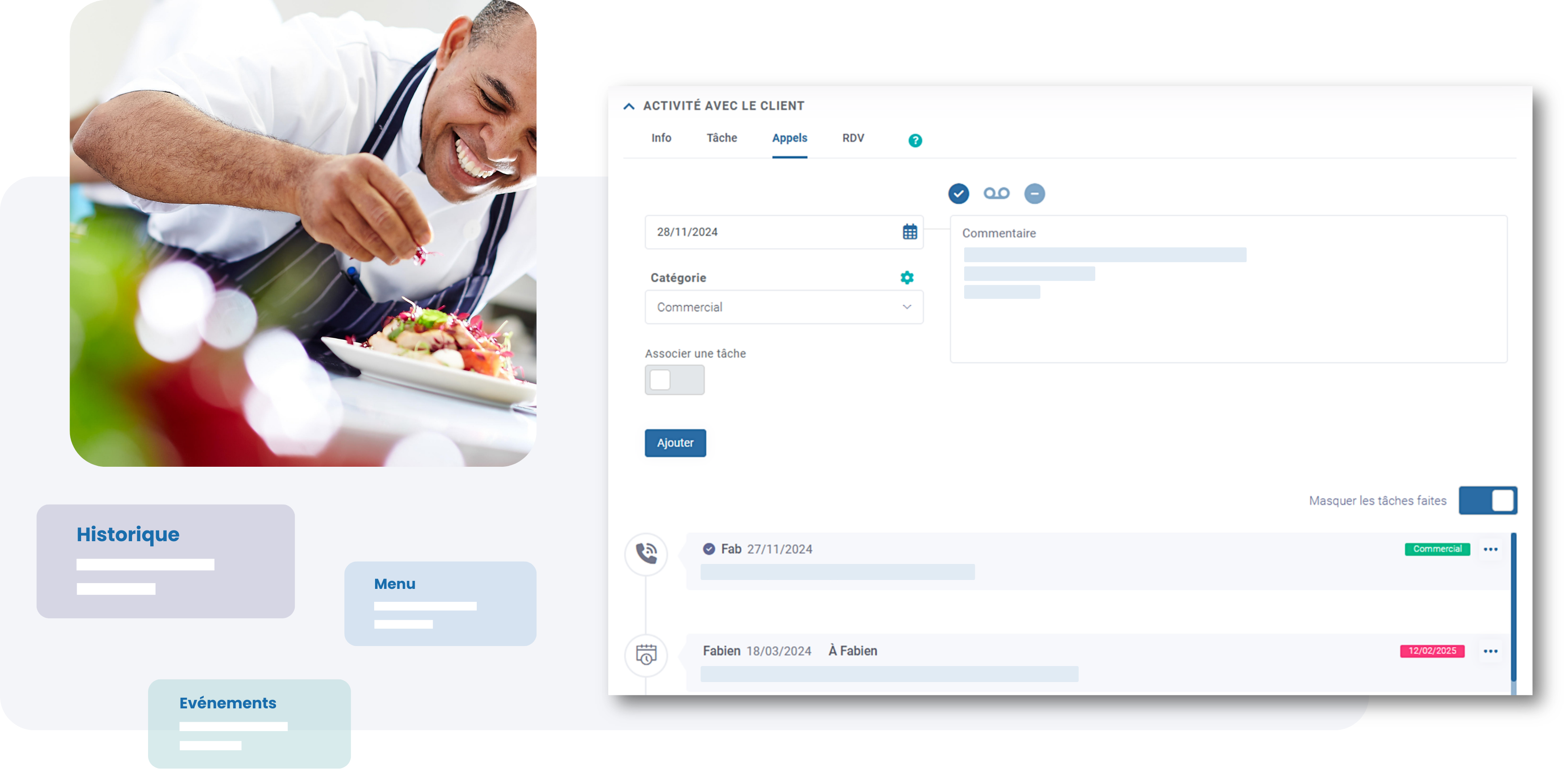 CRM événements traiteurs