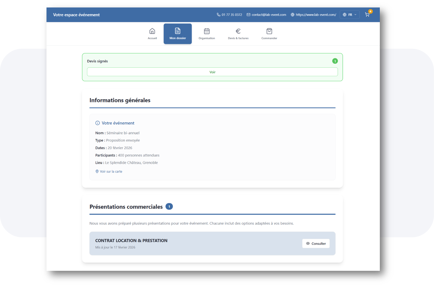 Espace événement en ligne Lab Event Espace événement en ligne Lab Event
