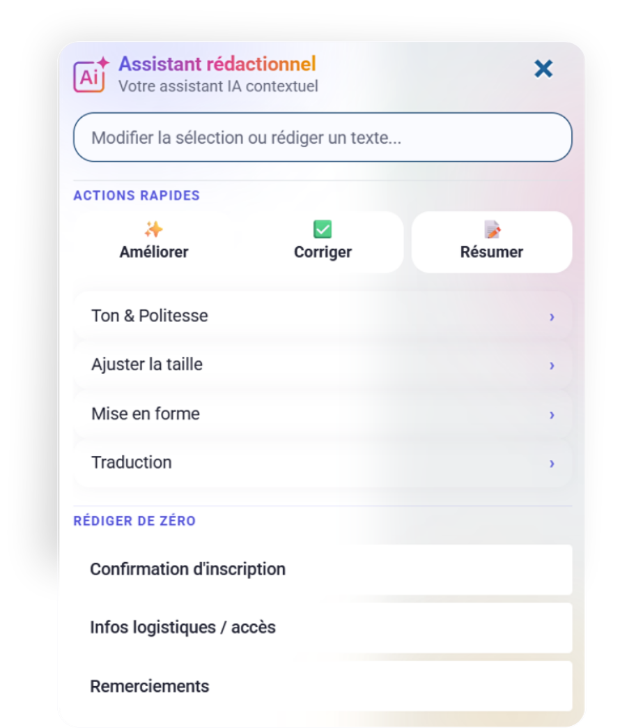Assistant rédactionnel Lab Event